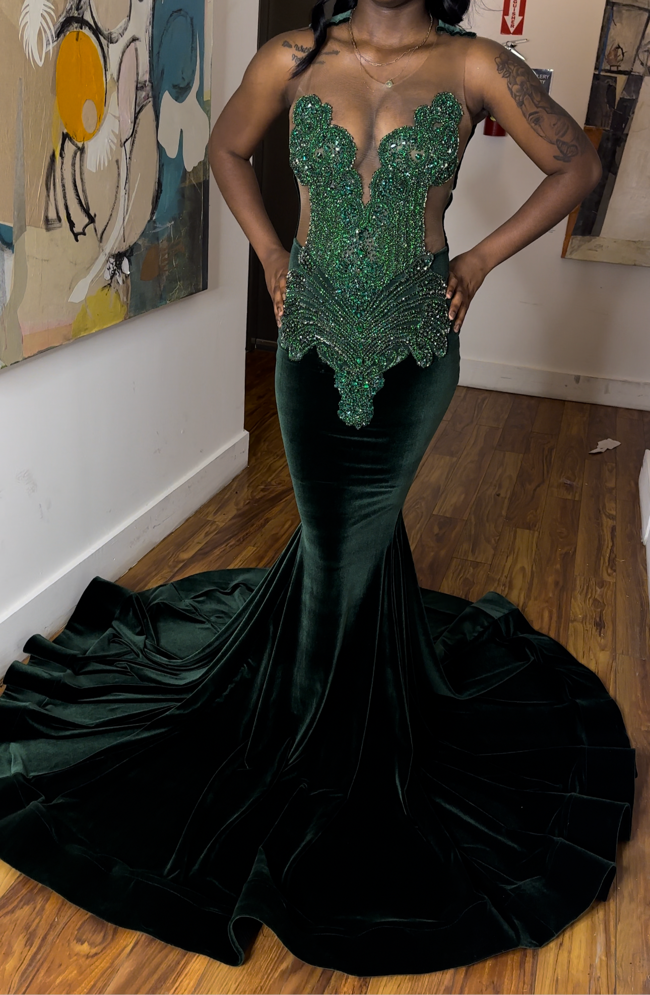 The Emerald Beauty Gown