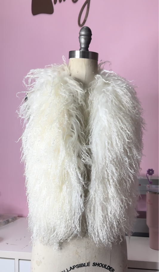 Fluffy Fur Halter Top