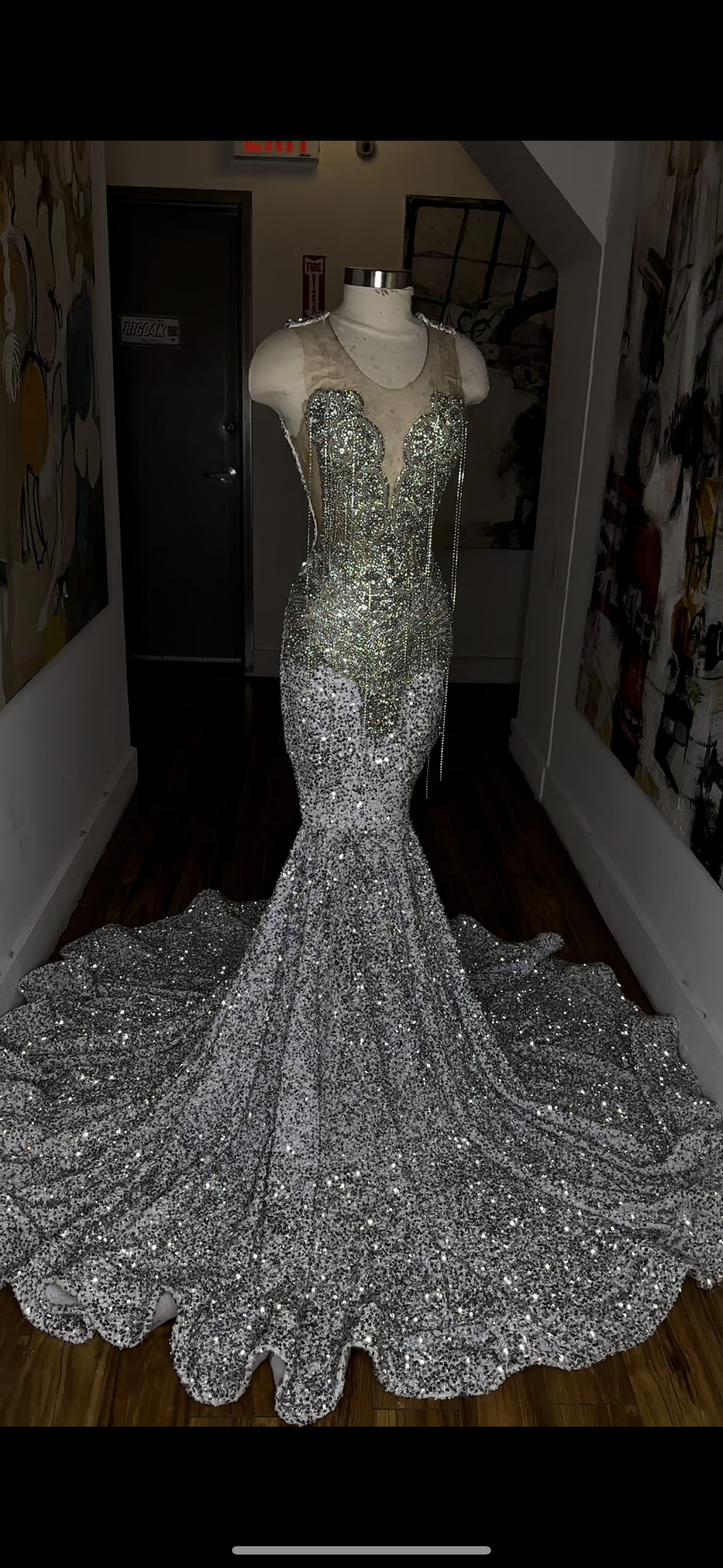 The Silver Sparkle Gown